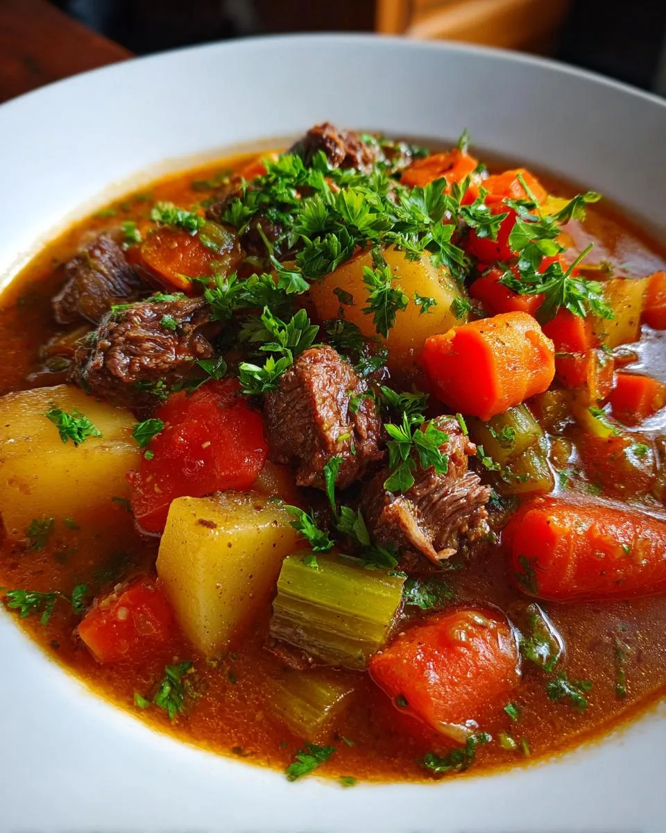 Vegetable Beef Soup - detail 2