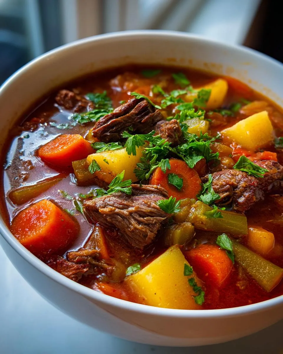 Vegetable Beef Soup - detail 3