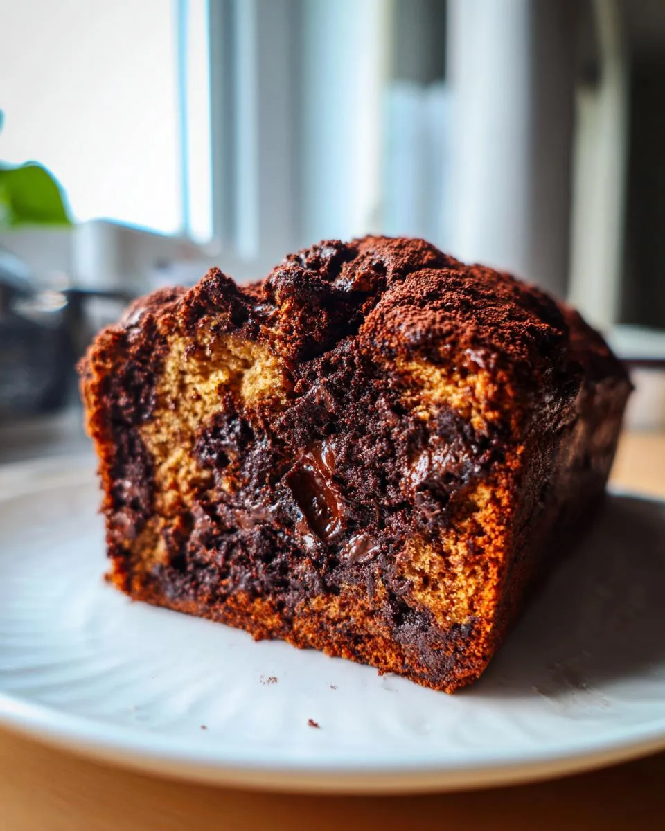 chocolate pumpkin bread - detail 1
