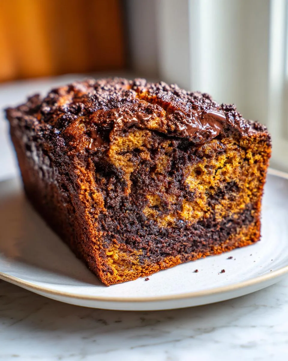 chocolate pumpkin bread - detail 3