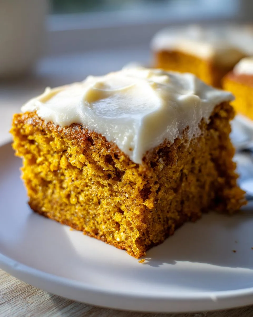 healthy pumpkin bars - detail 1