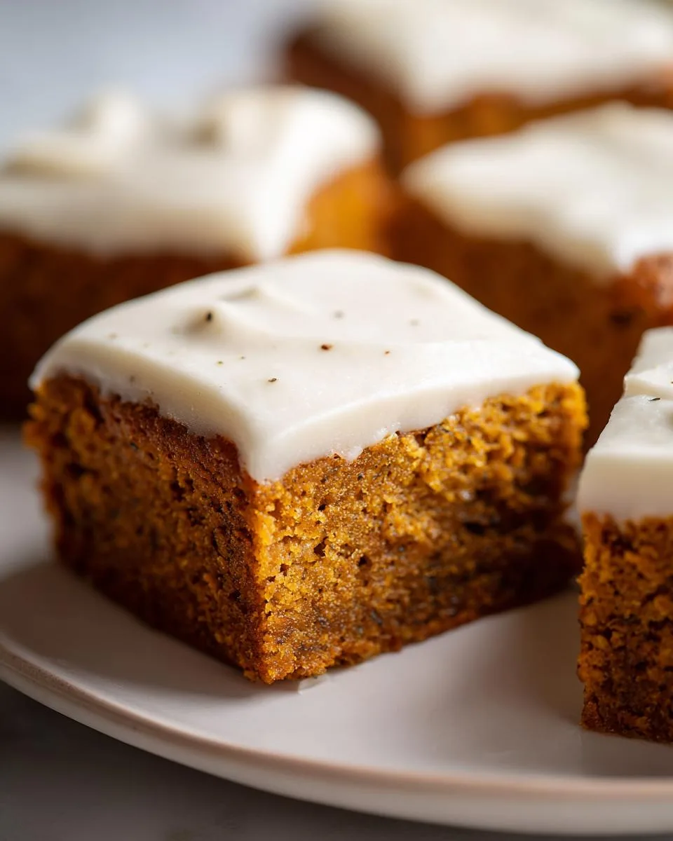 healthy pumpkin bars - detail 4