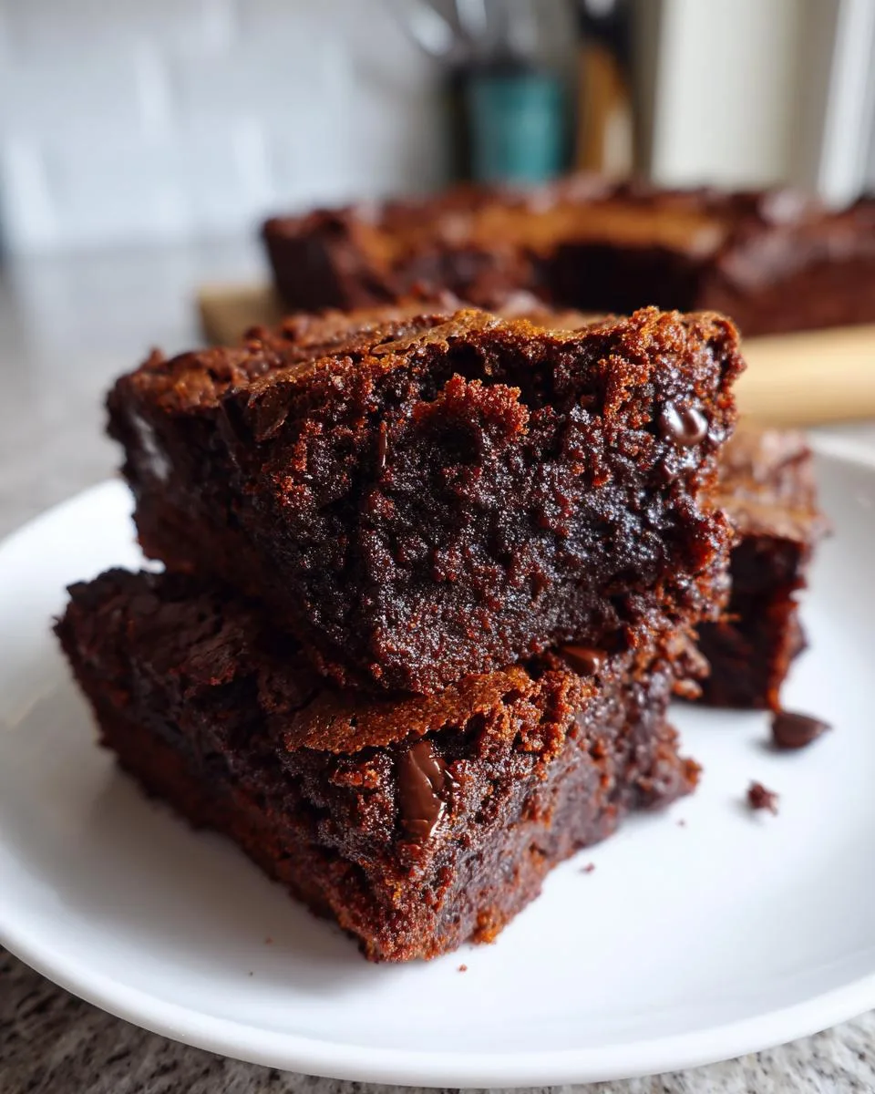 healthy pumpkin brownies - detail 3