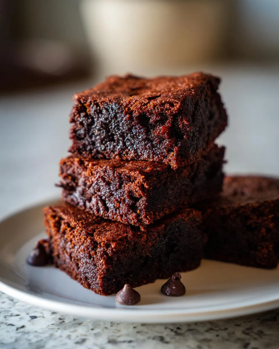healthy pumpkin brownies - detail 5