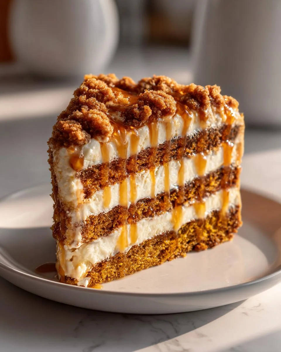 keto pumpkin coffee cake - detail 4
