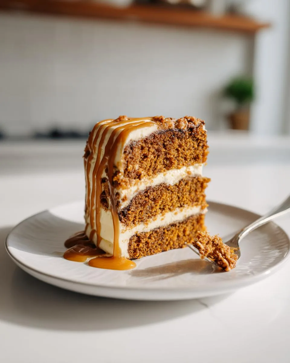 keto pumpkin coffee cake - detail 5
