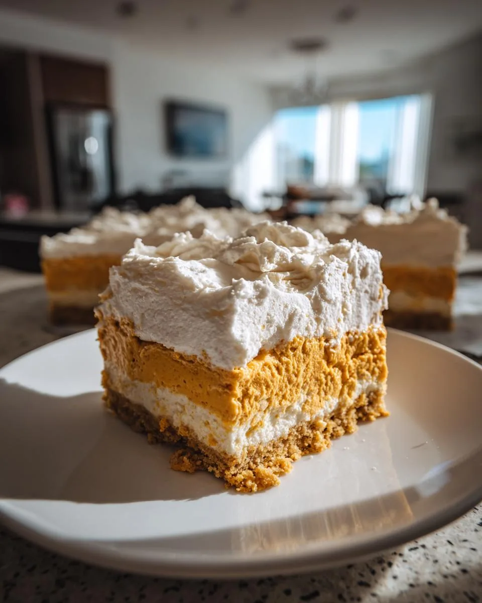no bake pumpkin cheesecake bars - detail 3
