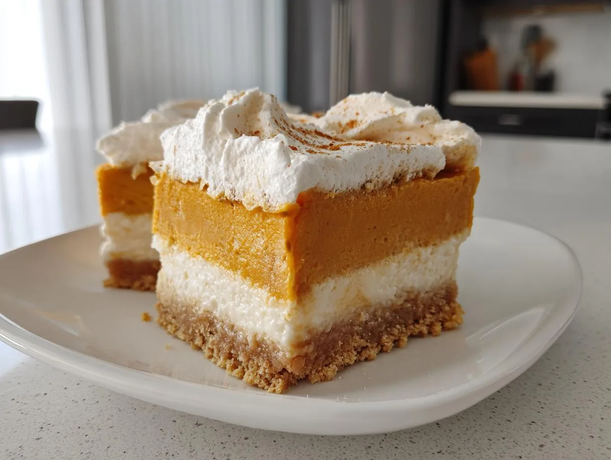 23-Ingredient No Bake Pumpkin Cheesecake Bars – Heavenly!