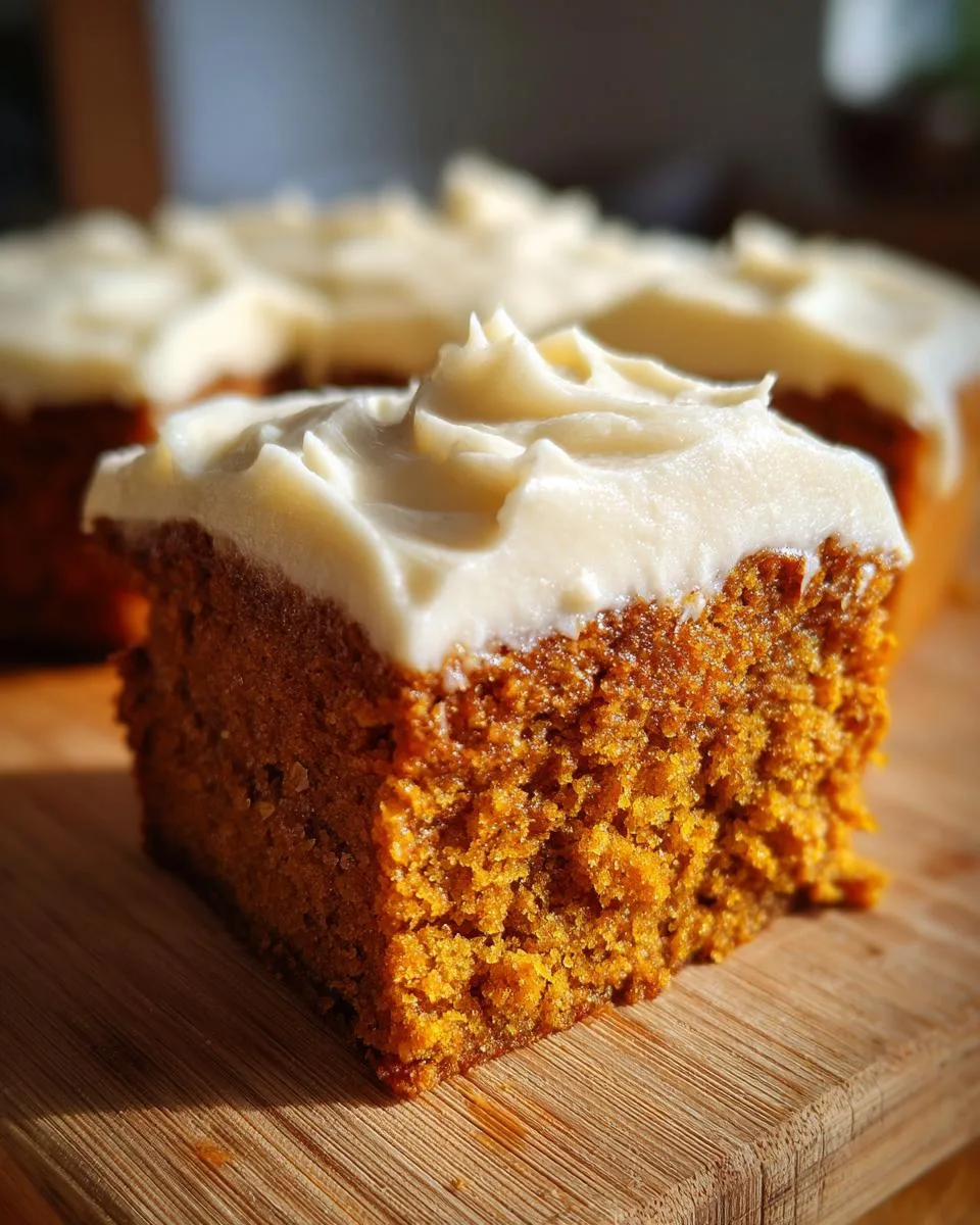 pumpkin bars with brown sugar - detail 3