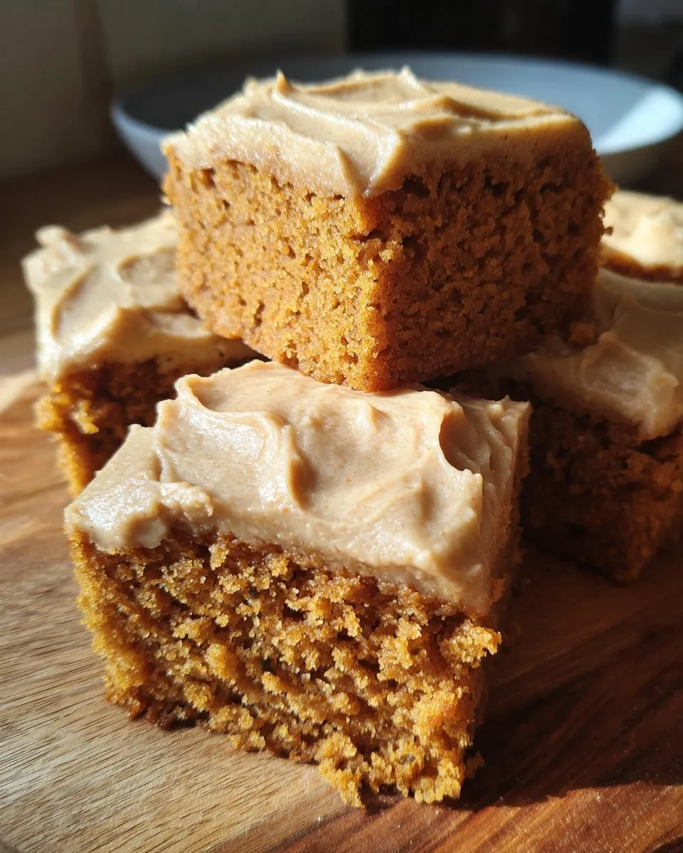 Moist 30-Minute Pumpkin Bars With Brown Sugar Frosting