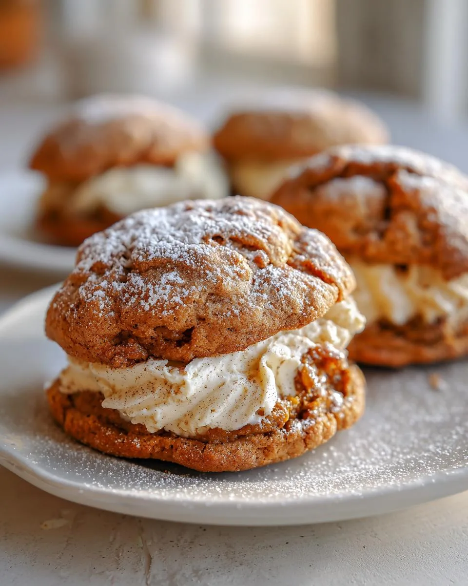 pumpkin butter cheesecake cookies - detail 2