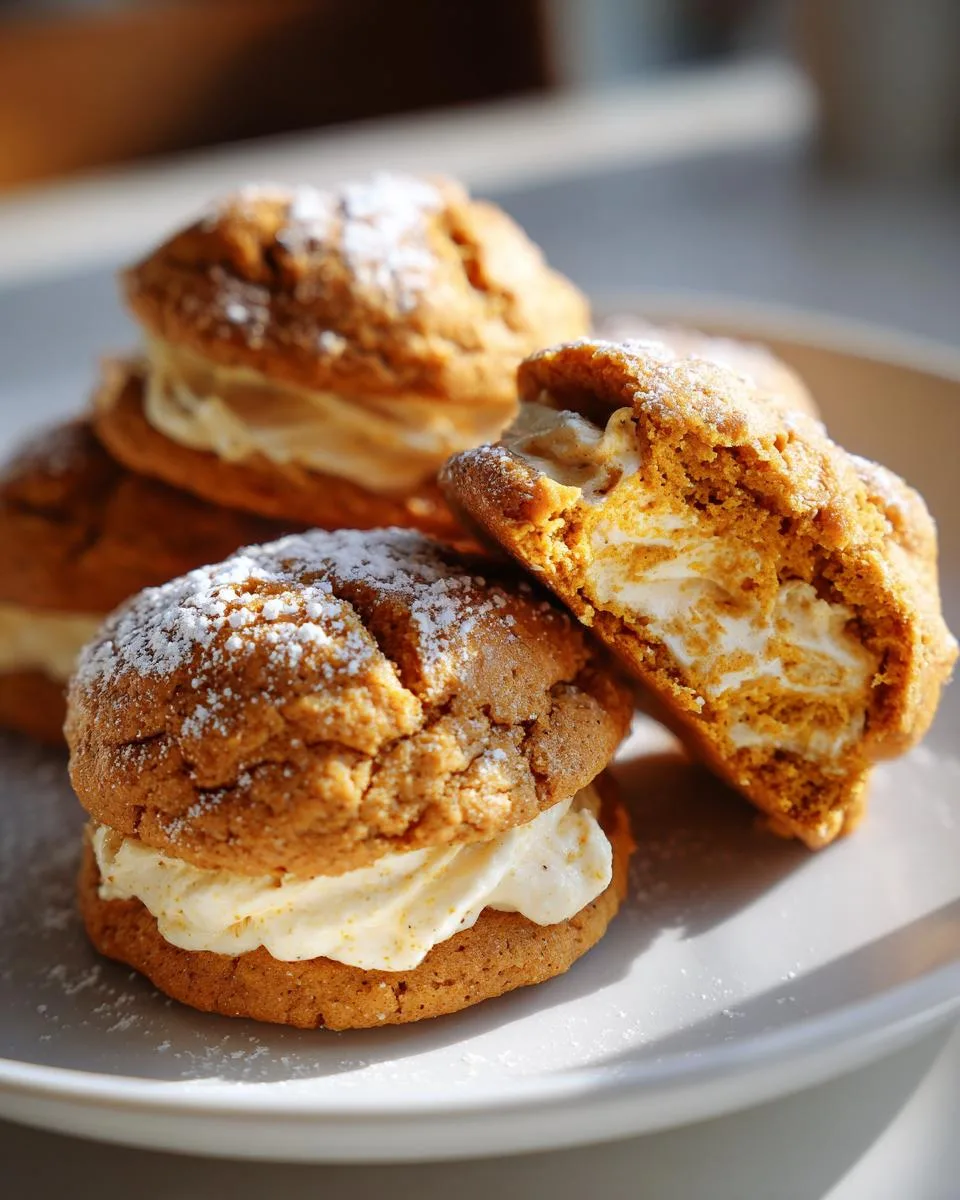 pumpkin butter cheesecake cookies - detail 3