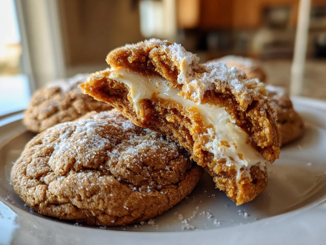 pumpkin butter cheesecake cookies - detail 4