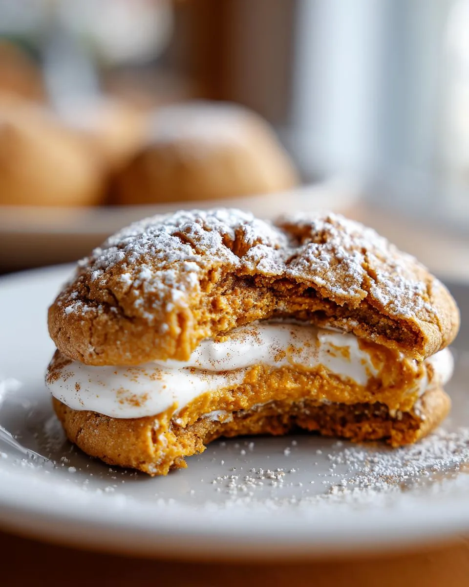 pumpkin butter cheesecake cookies - detail 5