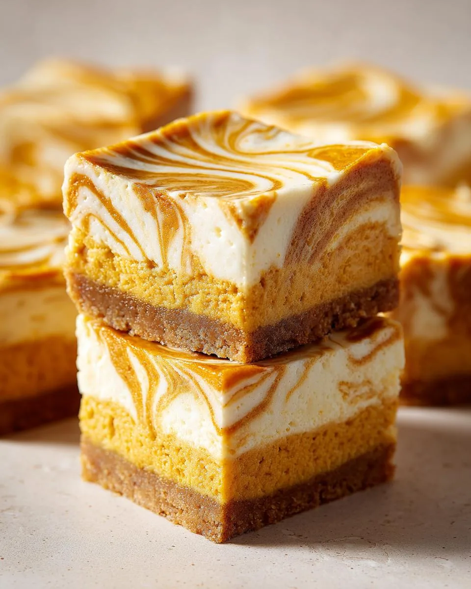 pumpkin cheesecake bars - detail 1