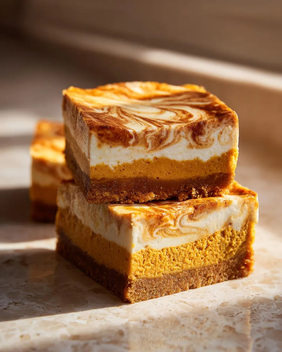 pumpkin cheesecake bars - detail 2