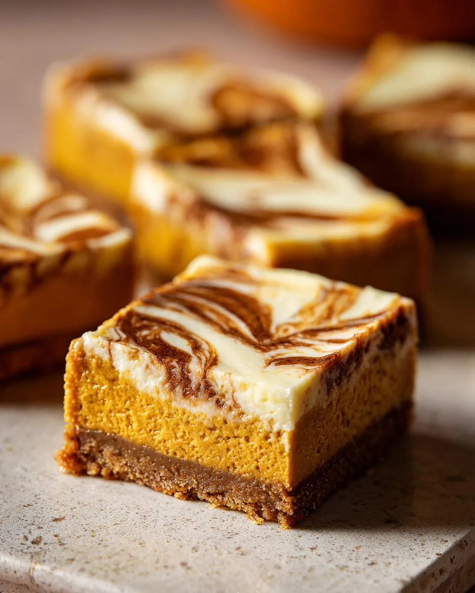 pumpkin cheesecake bars - detail 3