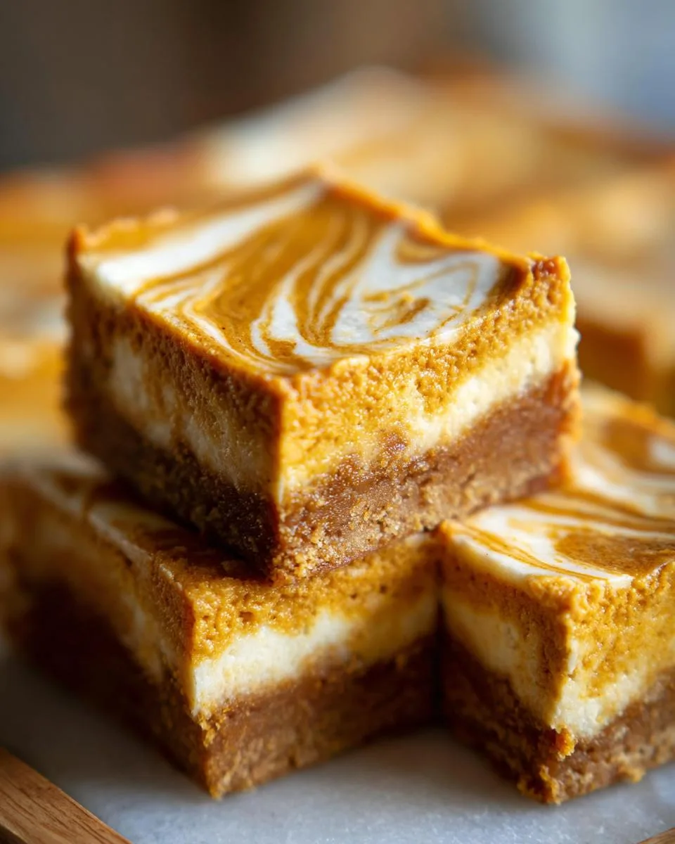 pumpkin cheesecake bars - detail 4