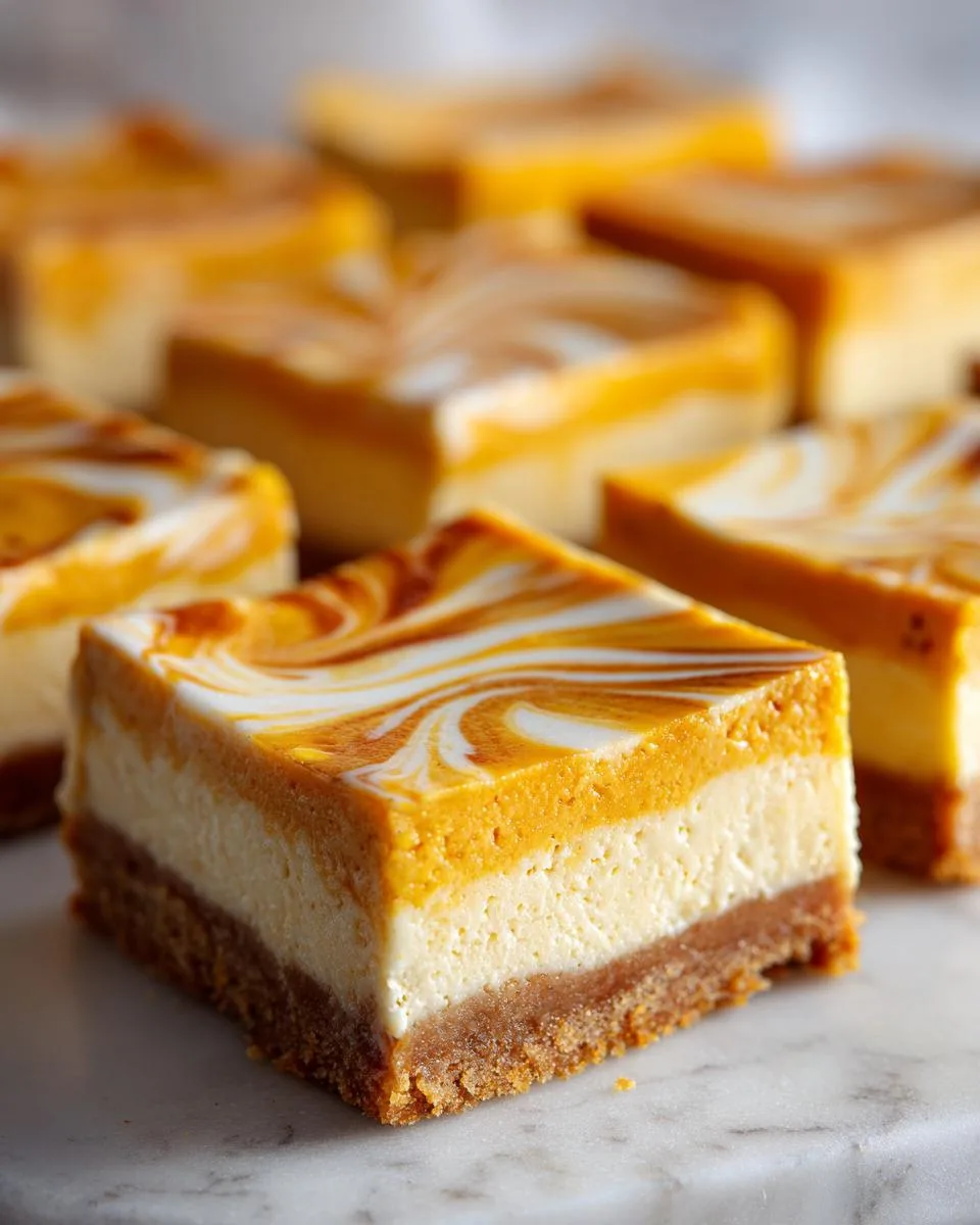 pumpkin cheesecake bars - detail 5