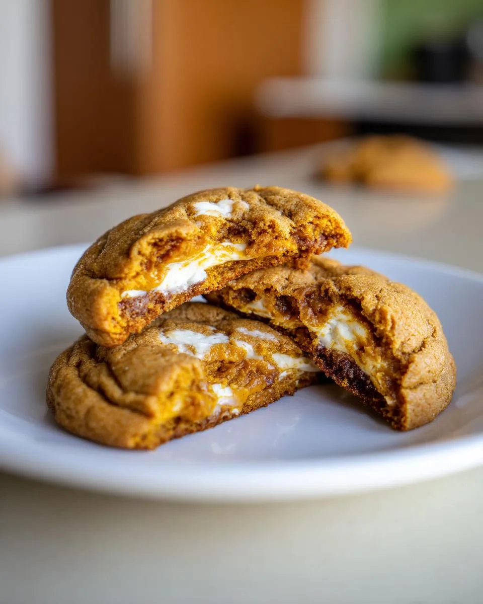 pumpkin cheesecake cookies - detail 1