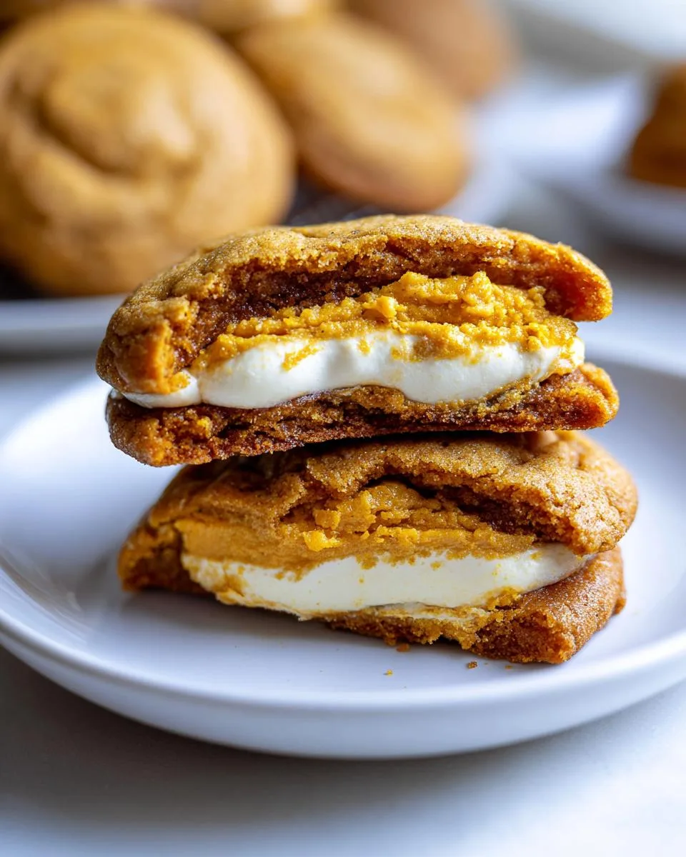 pumpkin cheesecake cookies - detail 2