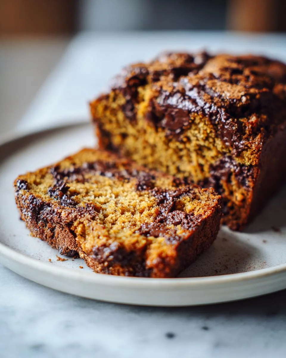 pumpkin chocolate chip loaf - detail 4
