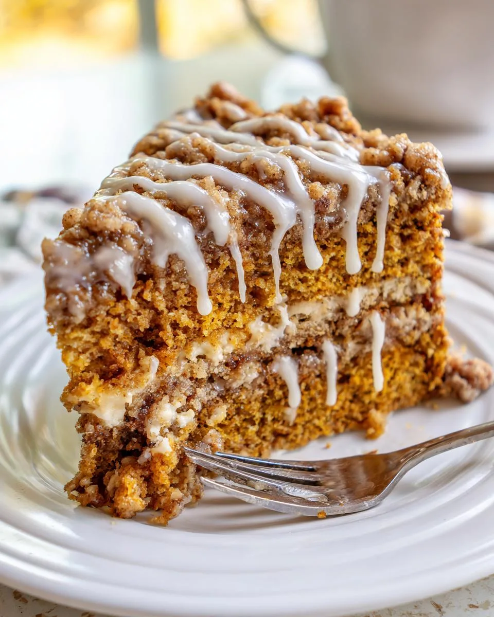 pumpkin coffee cake - detail 1