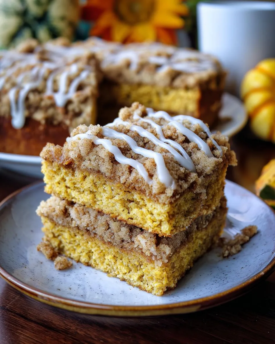 pumpkin coffee cake - detail 2