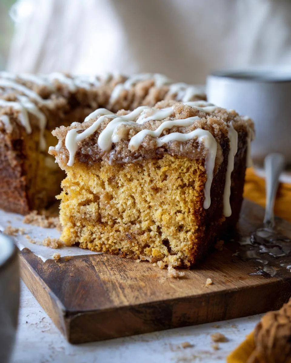pumpkin coffee cake - detail 3