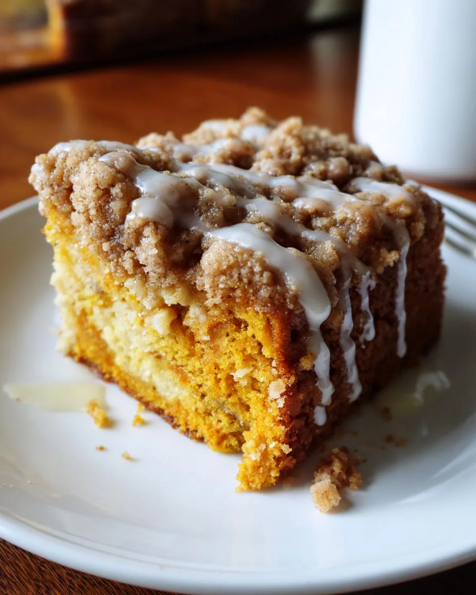pumpkin coffee cake - detail 5