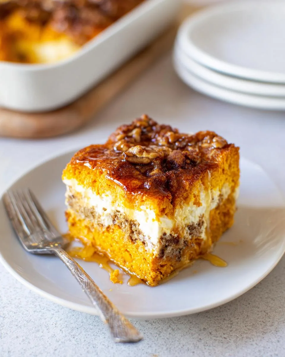 pumpkin cottage cheese bake - detail 5