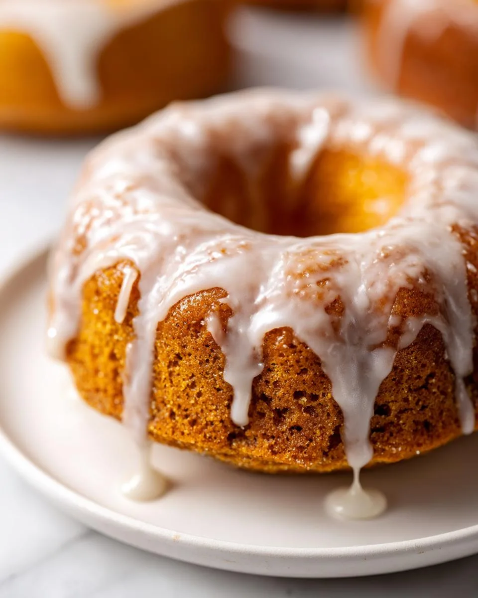 pumpkin donuts with maple glaze - detail 1