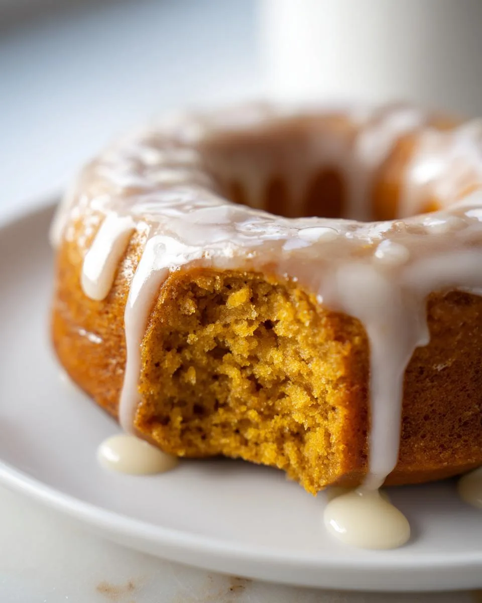 pumpkin donuts with maple glaze - detail 3