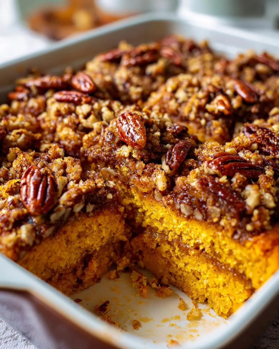 pumpkin dump cake - detail 4