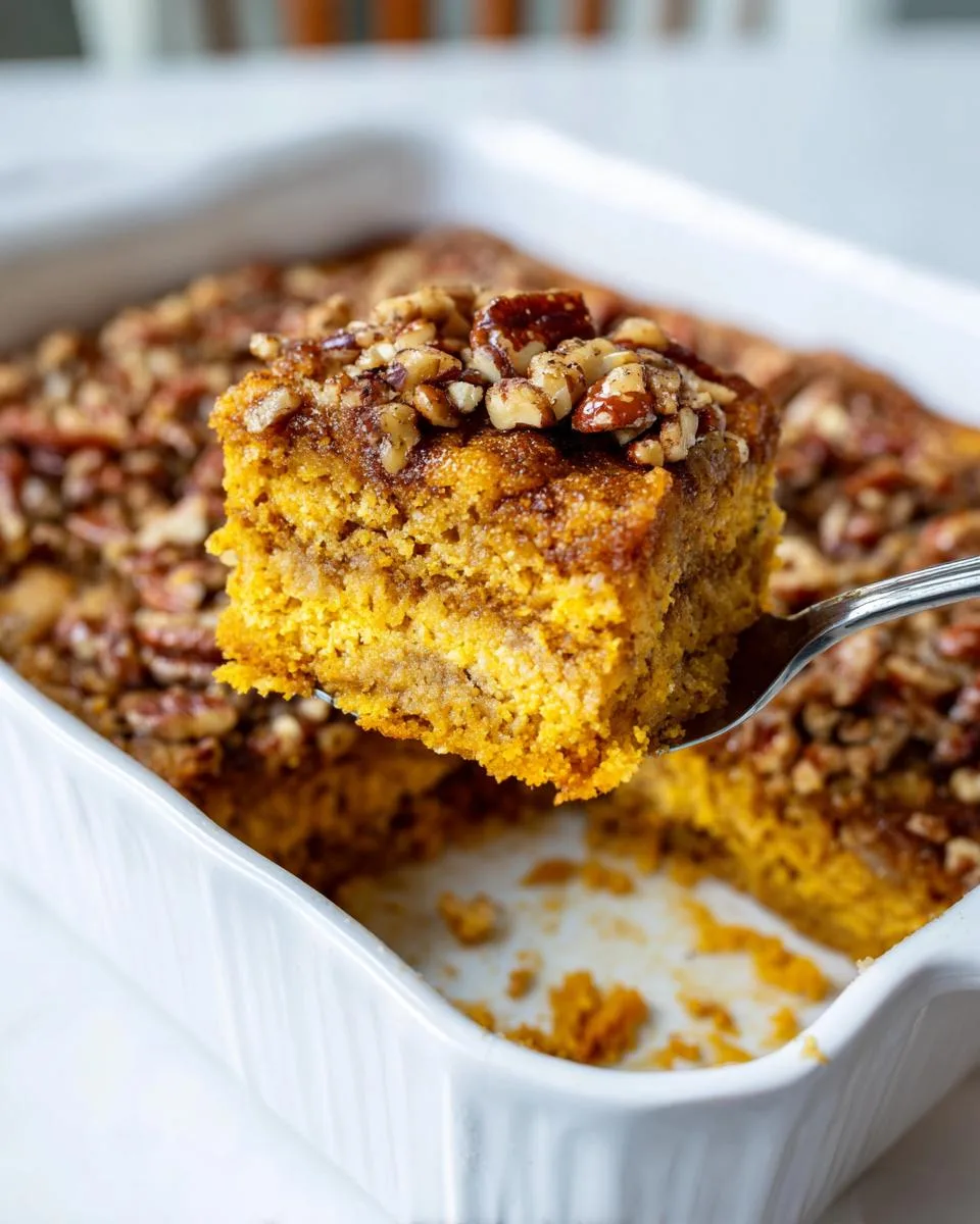 pumpkin dump cake - detail 5