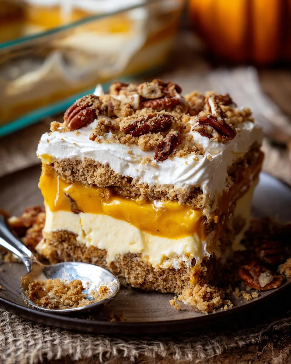 pumpkin lush dessert - detail 2