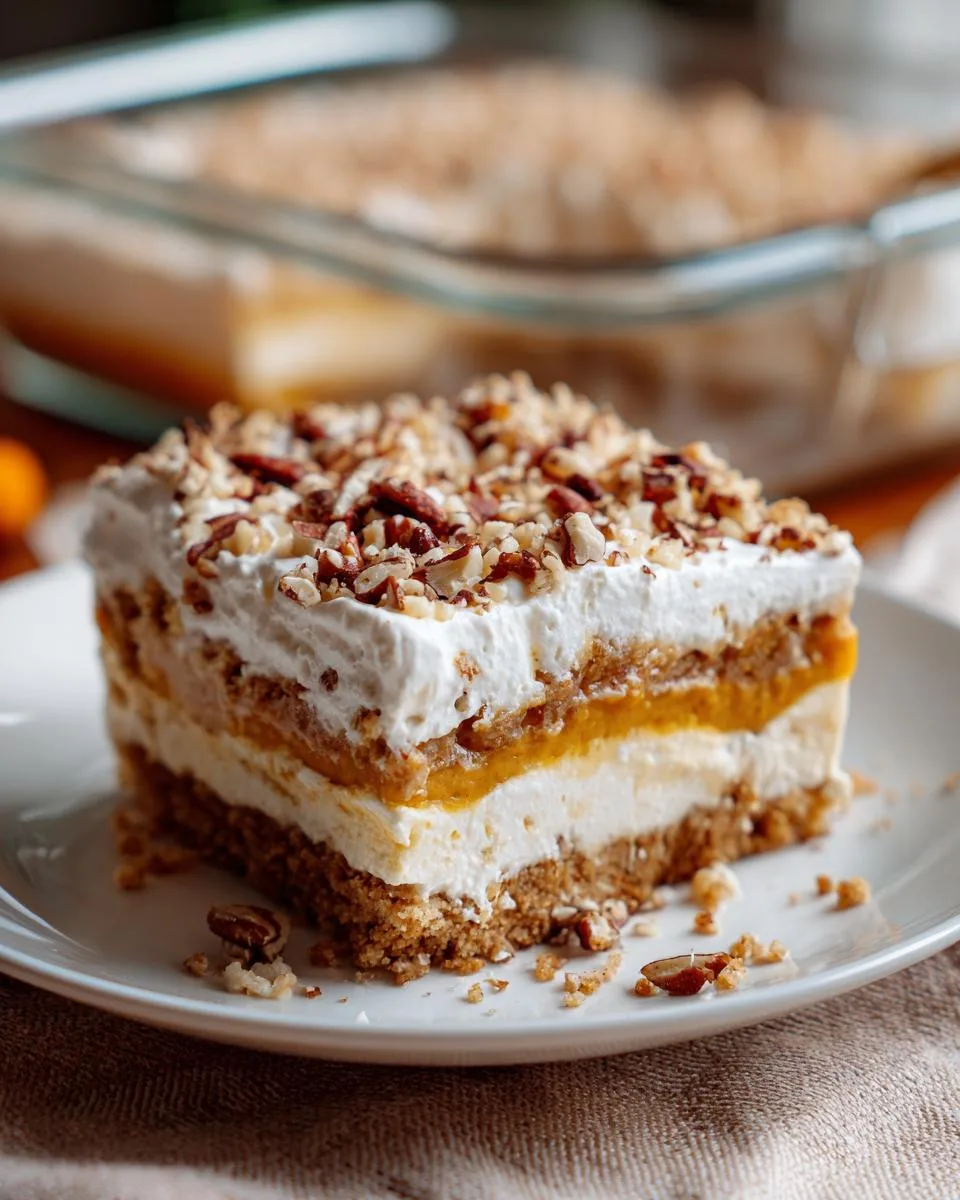 pumpkin lush dessert - detail 3