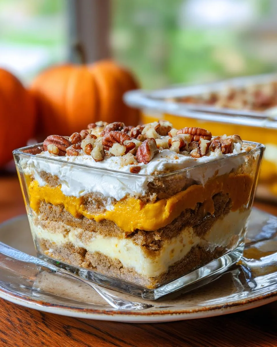 pumpkin lush dessert - detail 4