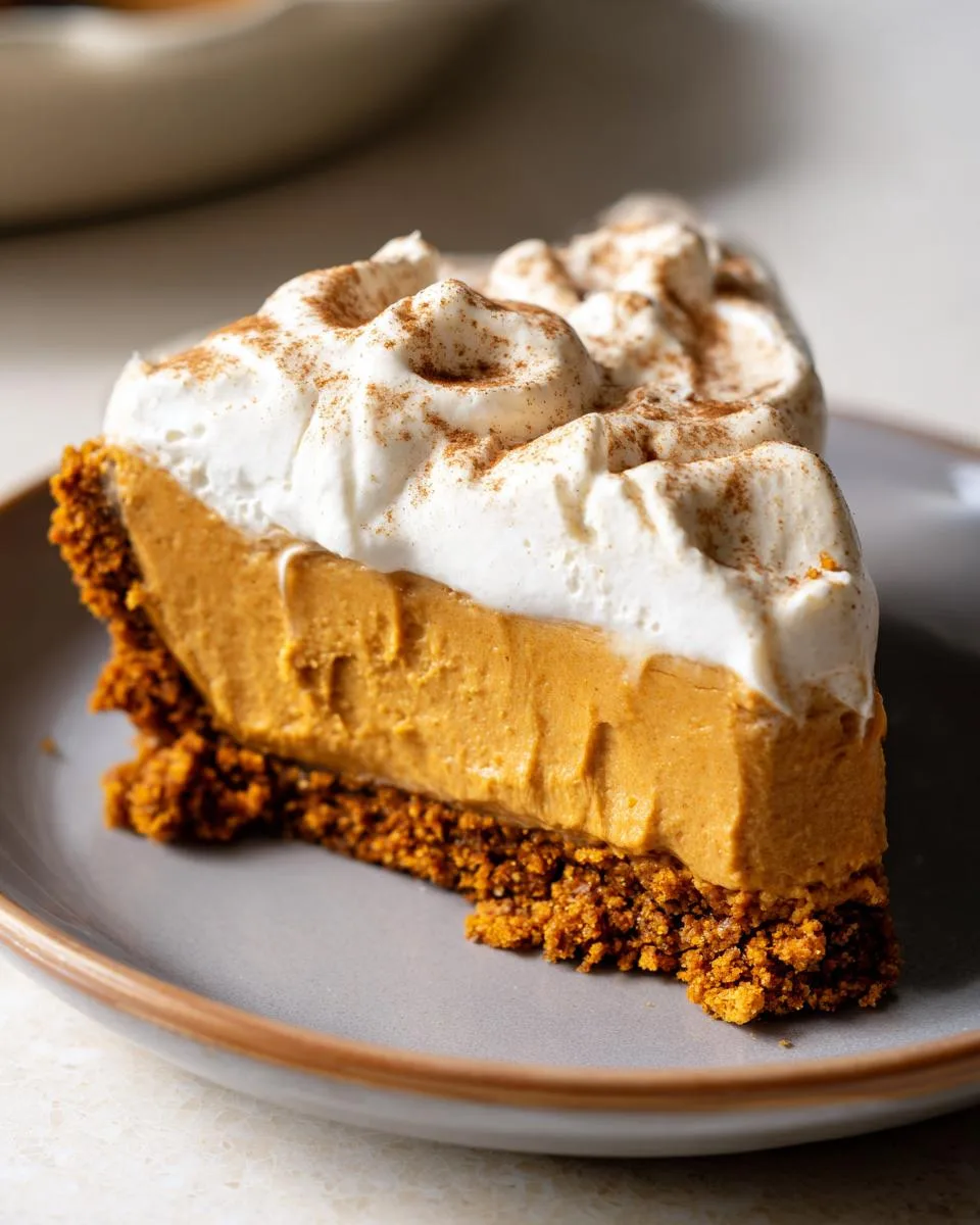 pumpkin mousse pie - detail 1