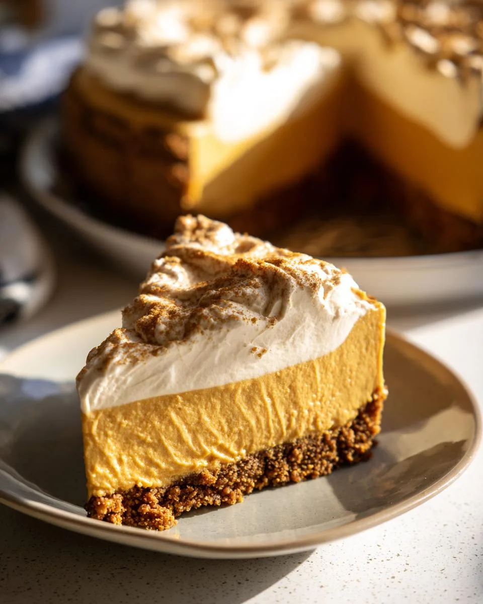 pumpkin mousse pie - detail 2