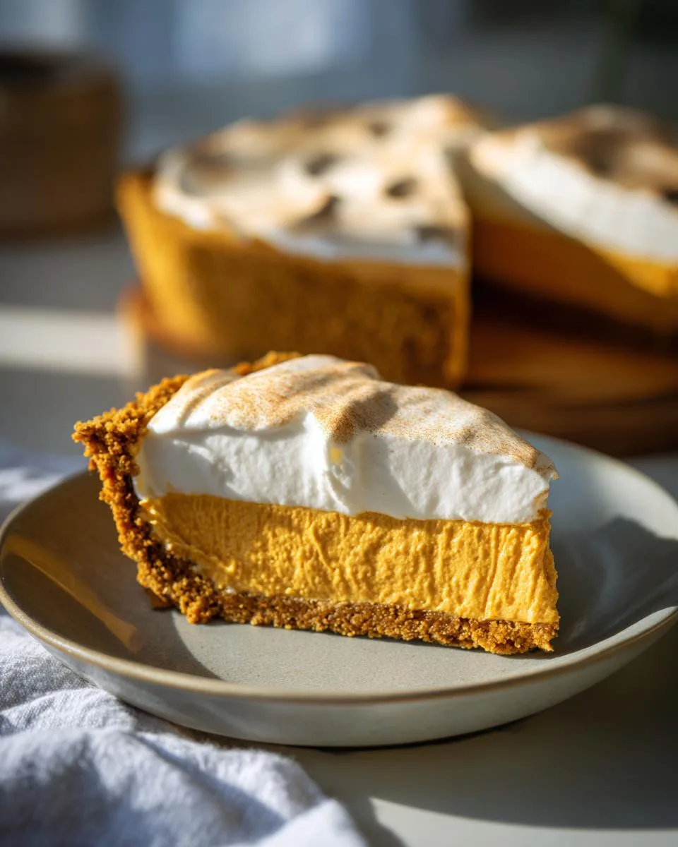 pumpkin mousse pie - detail 3