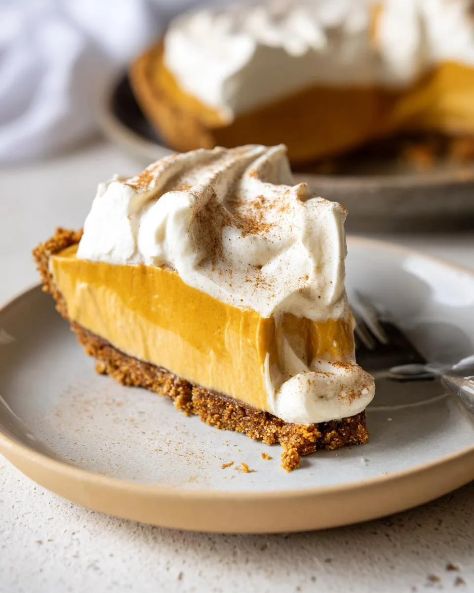 pumpkin mousse pie - detail 4
