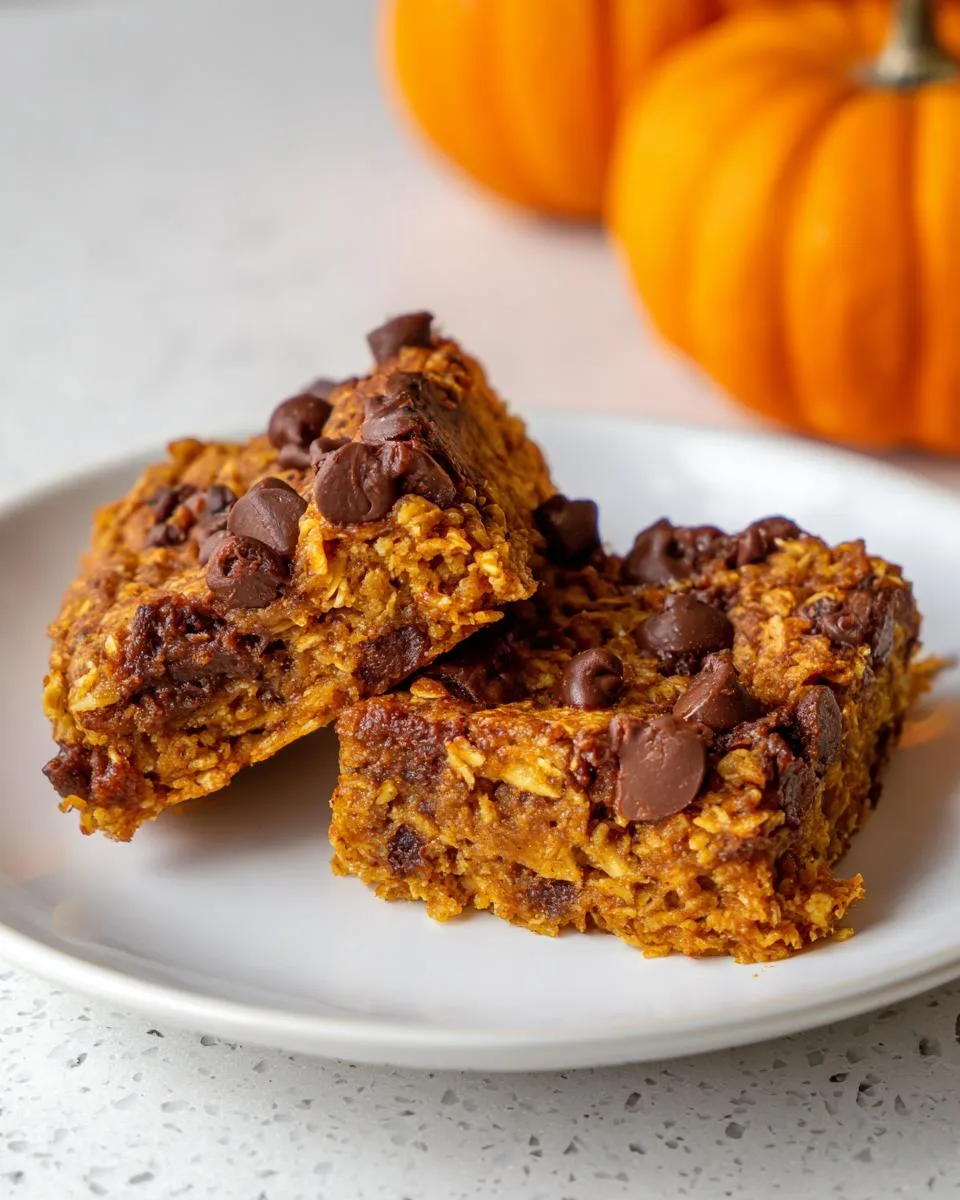 pumpkin oatmeal bars - detail 3
