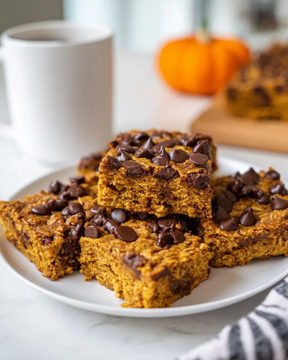 pumpkin oatmeal bars - detail 5