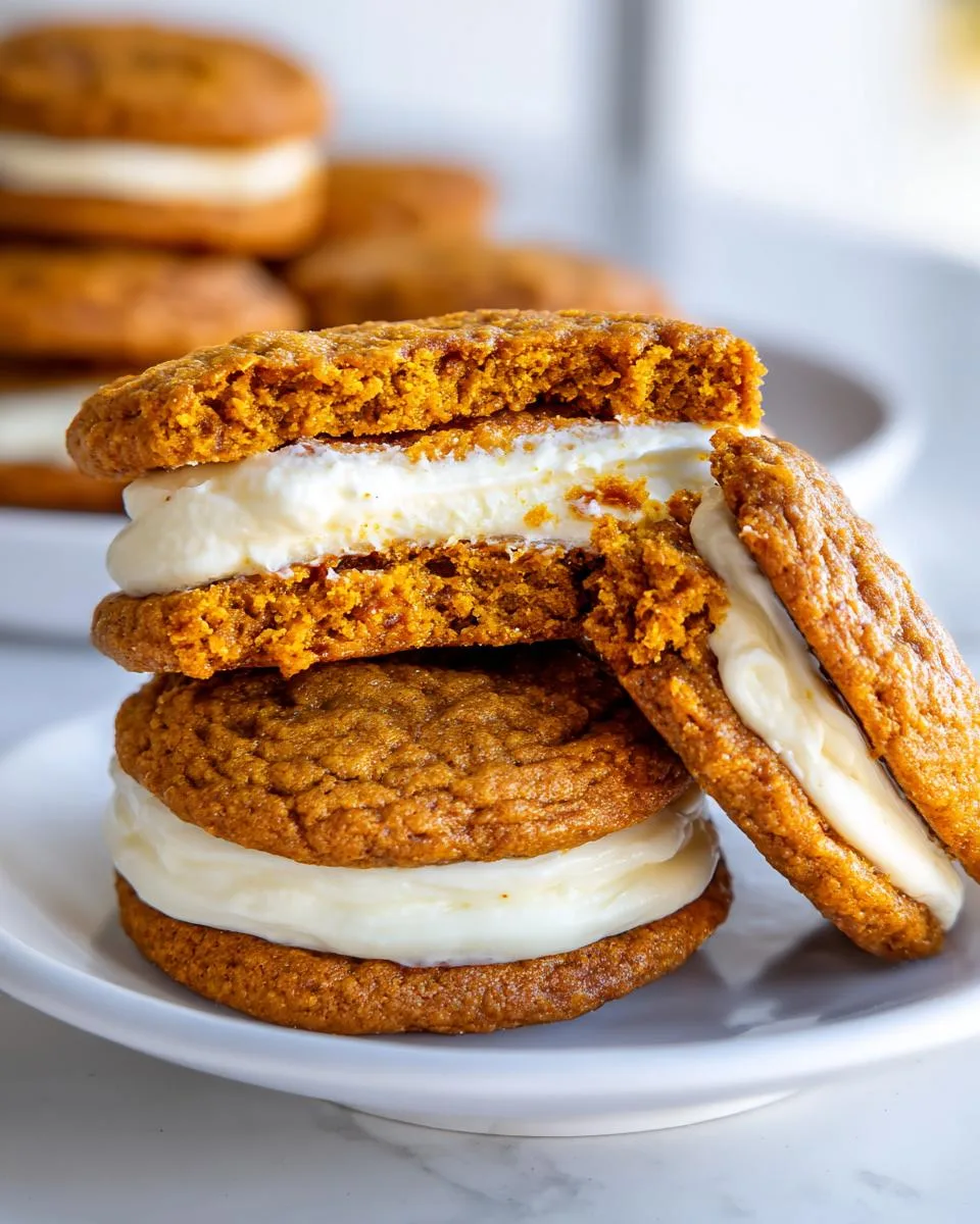 pumpkin oatmeal cream pies - detail 2