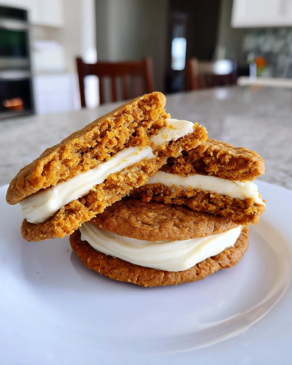 pumpkin oatmeal cream pies - detail 5
