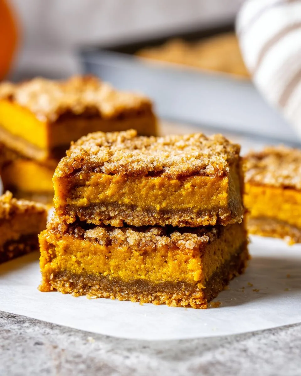 pumpkin pie bars - detail 1