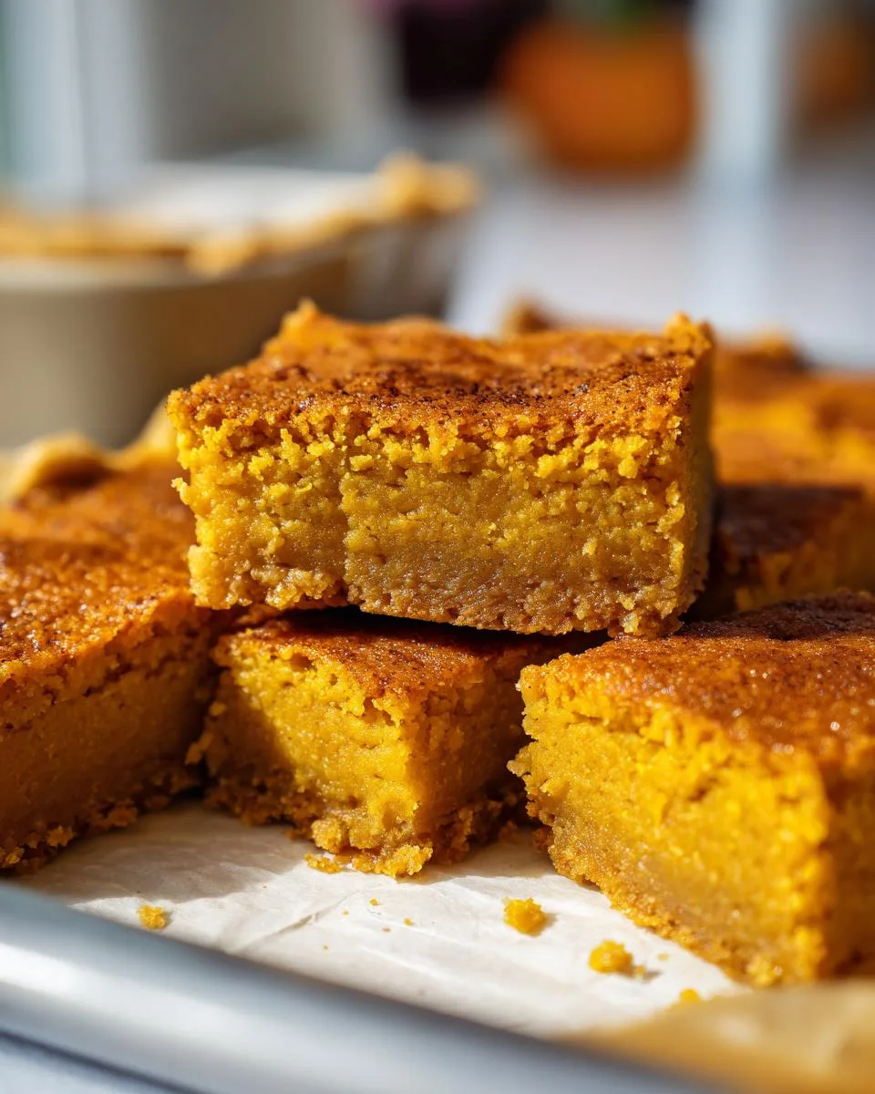 pumpkin pie bars - detail 2