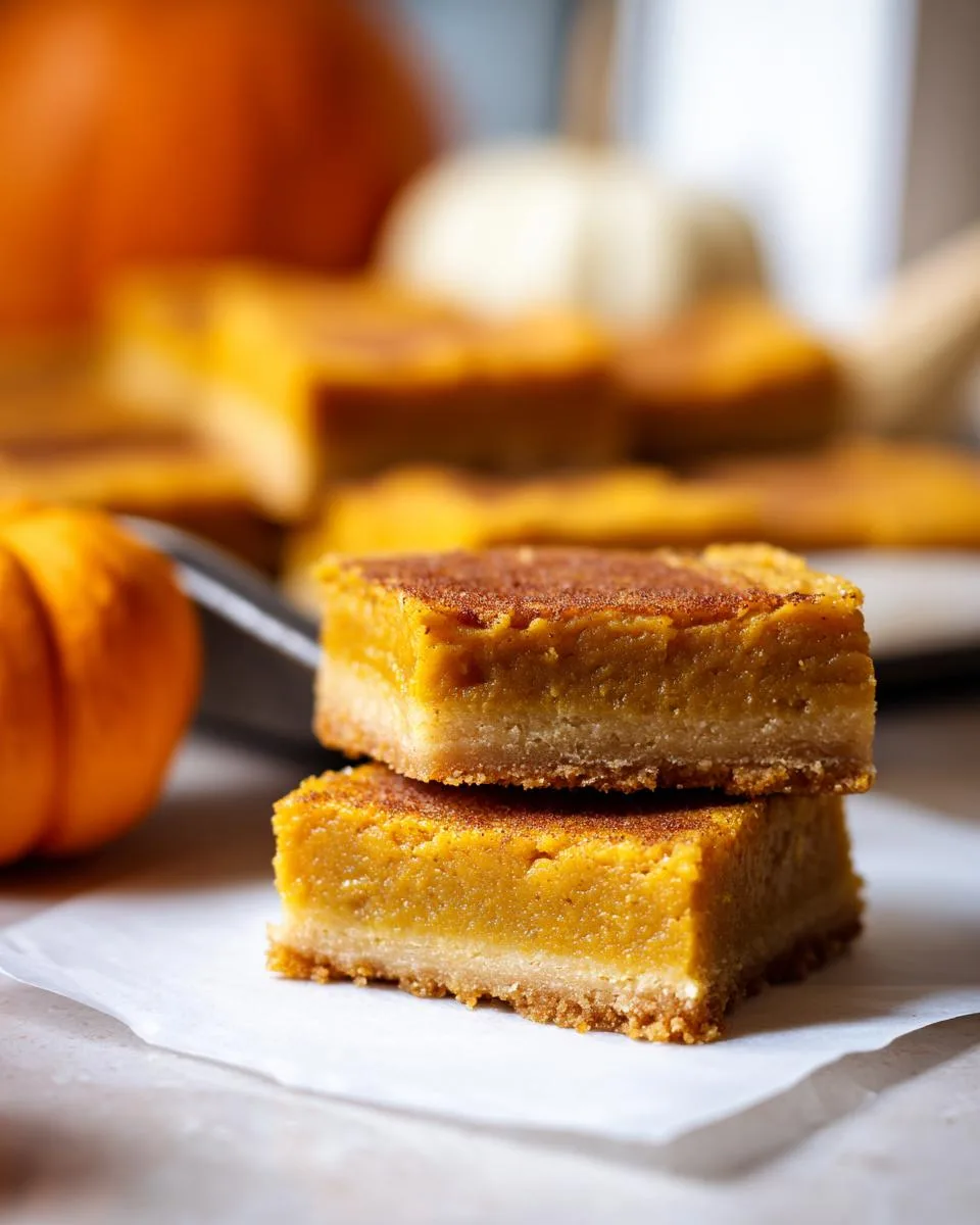 pumpkin pie bars - detail 3