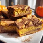 pumpkin snickerdoodle blondies
